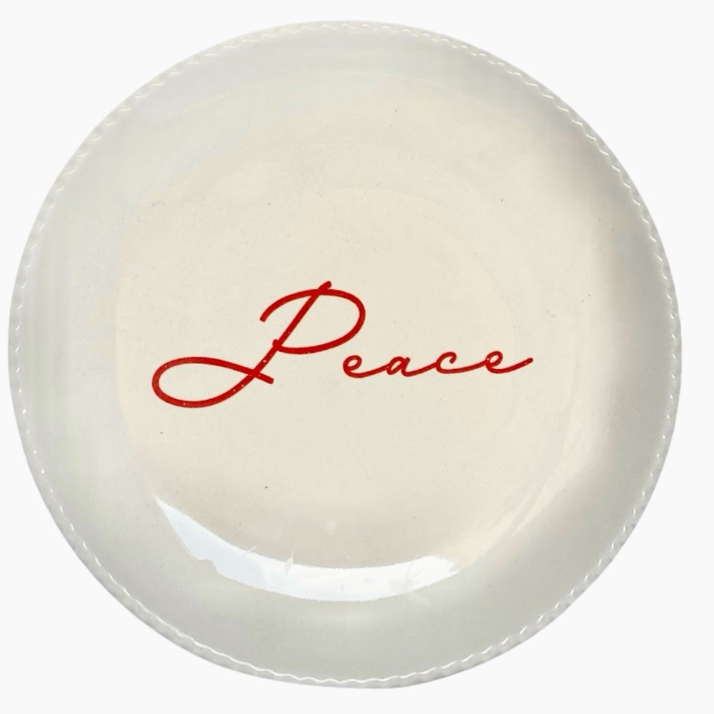 Better Homes & Gardens Dessert Appetizer Salad  "Peace" Plate